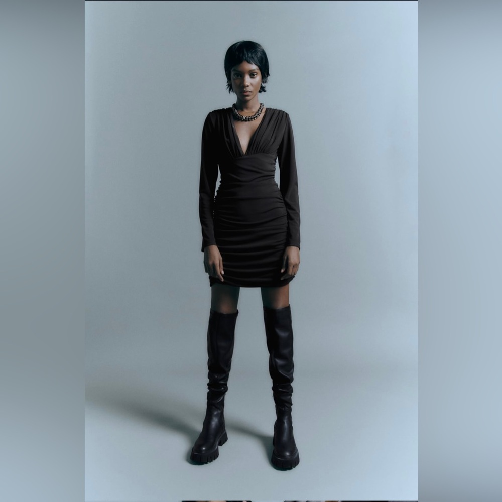 NWT Zara draped dress